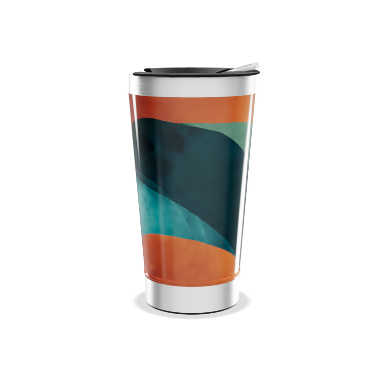 Copo Térmico - Estampa Abstrata Colorida
