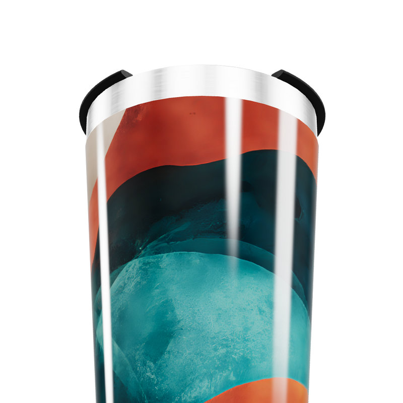 Copo Térmico - Estampa Abstrata Colorida