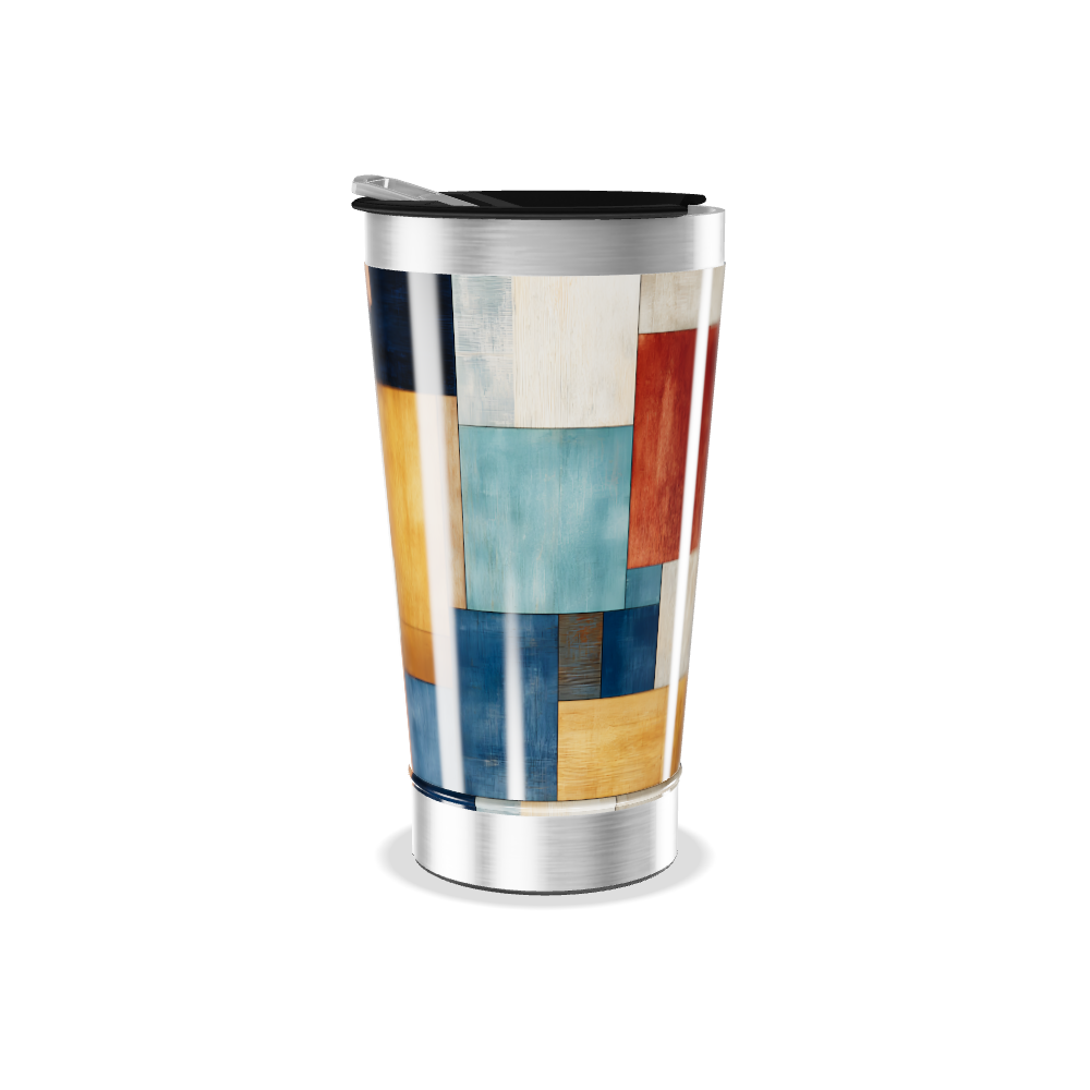 Copo Térmico - Estampa Geométrica Colorida