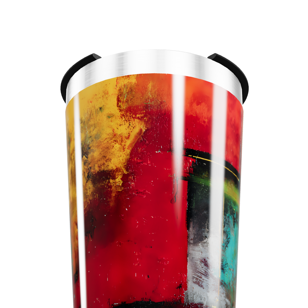 Copo Térmico - Estampa Abstrata Colorida