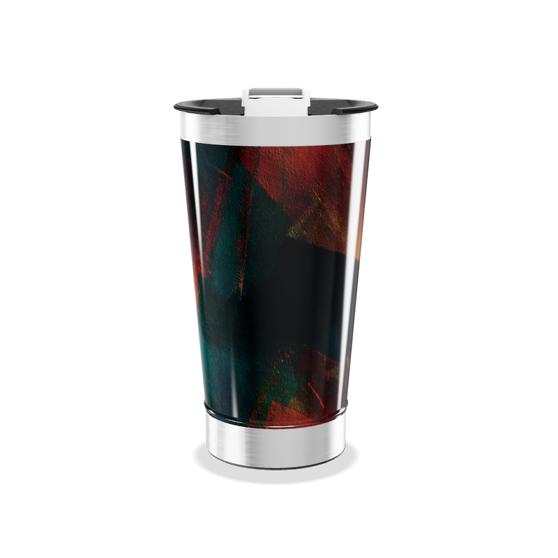 Copo Térmico - Abstrato Colorido Inox