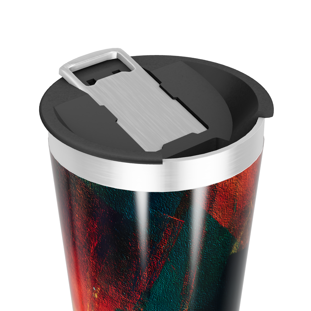 Copo Térmico - Abstrato Colorido Inox