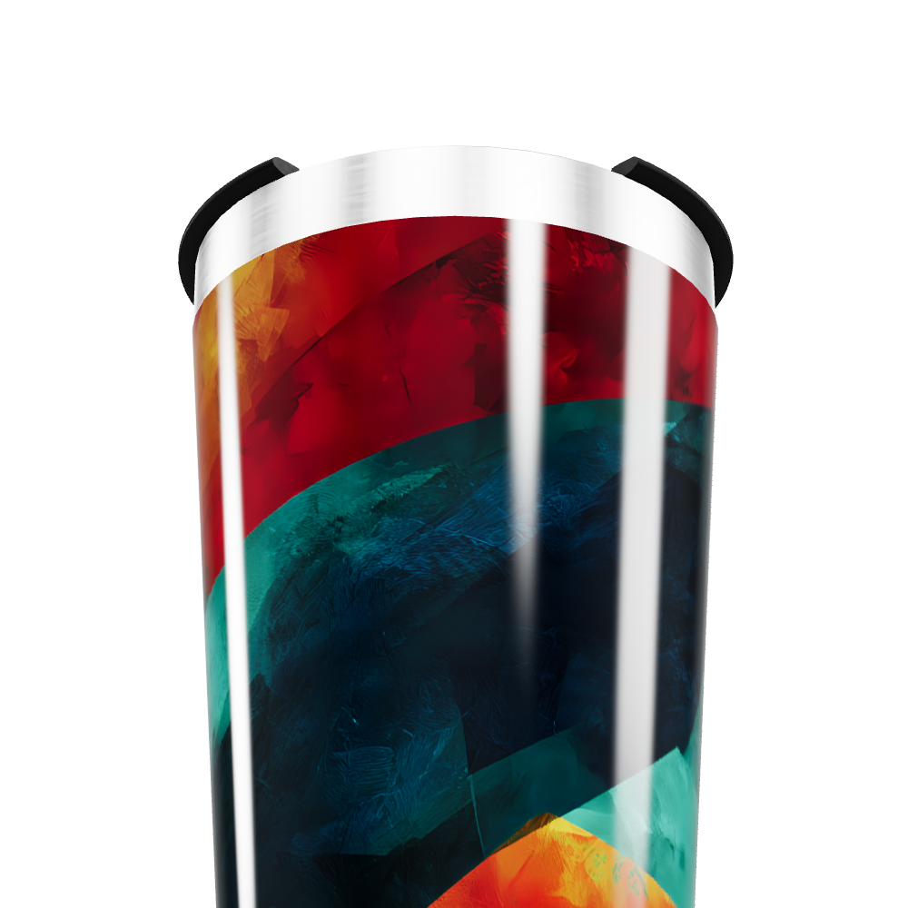 Copo Térmico - Estampa Abstrata Colorida
