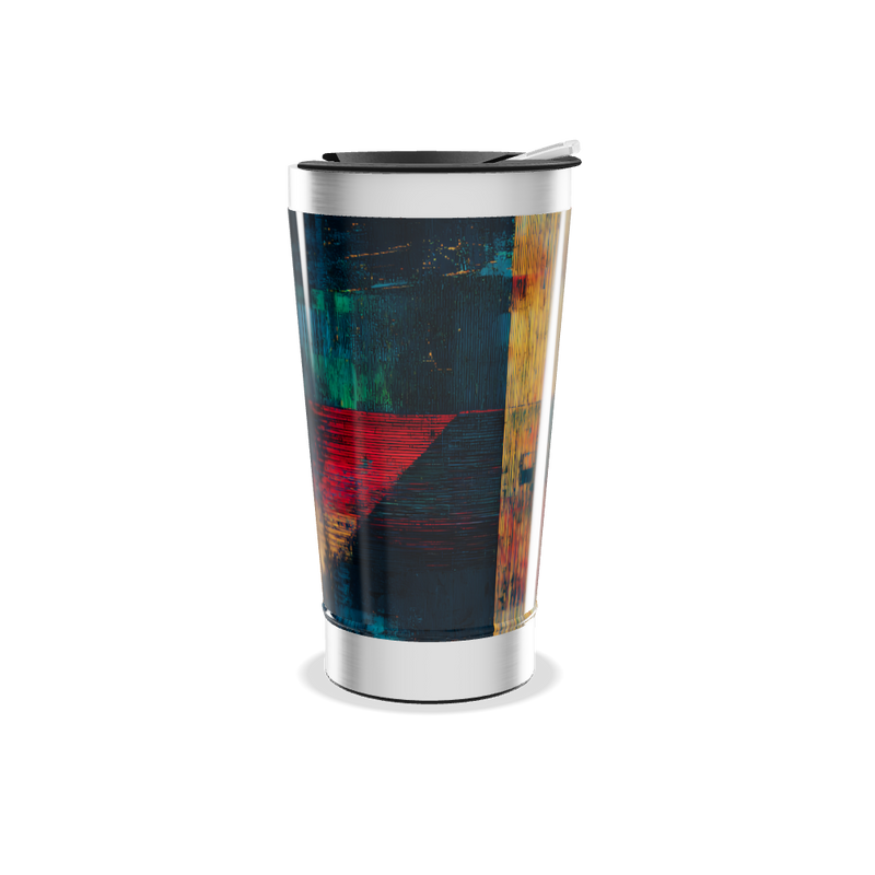 Copo Térmico - Estampa Abstrata Colorida