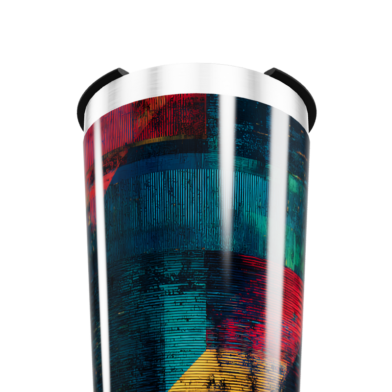 Copo Térmico - Estampa Abstrata Colorida