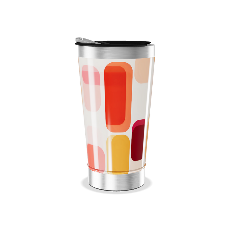 Copo Térmico - Estampa Colorida Geométrica