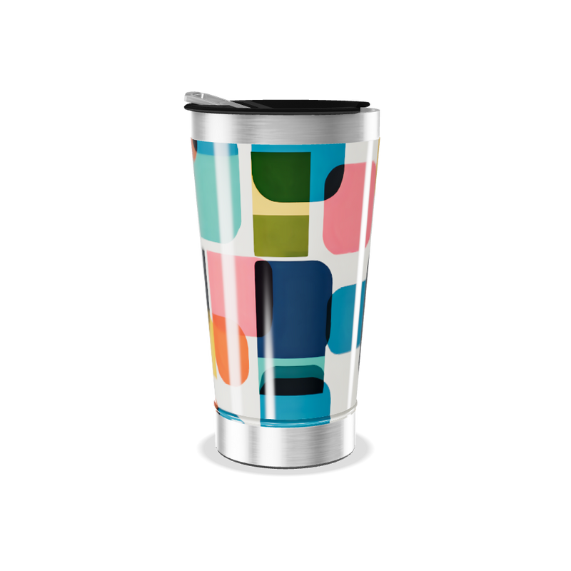 Copo Térmico - Estampado Colorido Inox