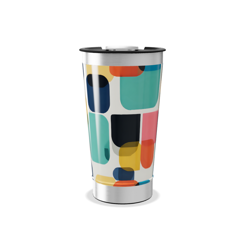 Copo Térmico - Estampado Colorido Inox