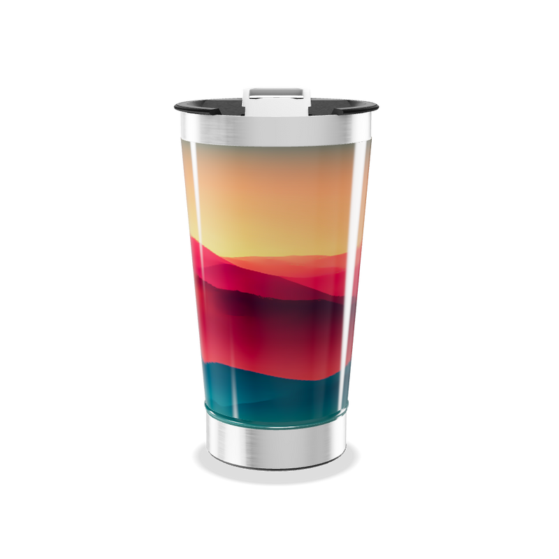 Copo Térmico - Paisagem Colorida Aço Inox