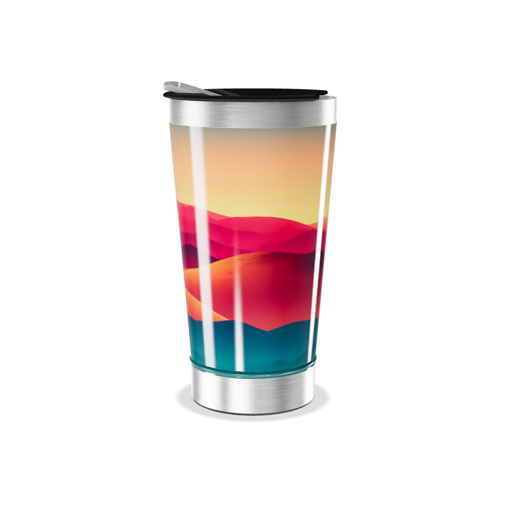 Copo Térmico - Paisagem Colorida Aço Inox