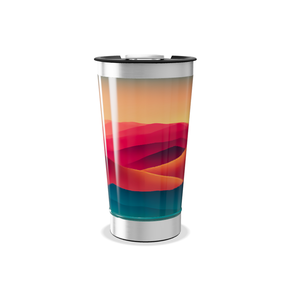 Copo Térmico - Paisagem Colorida Aço Inox