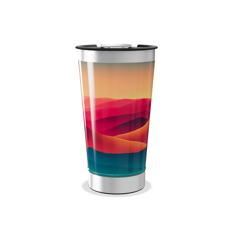 Copo Térmico - Paisagem Colorida Aço Inox