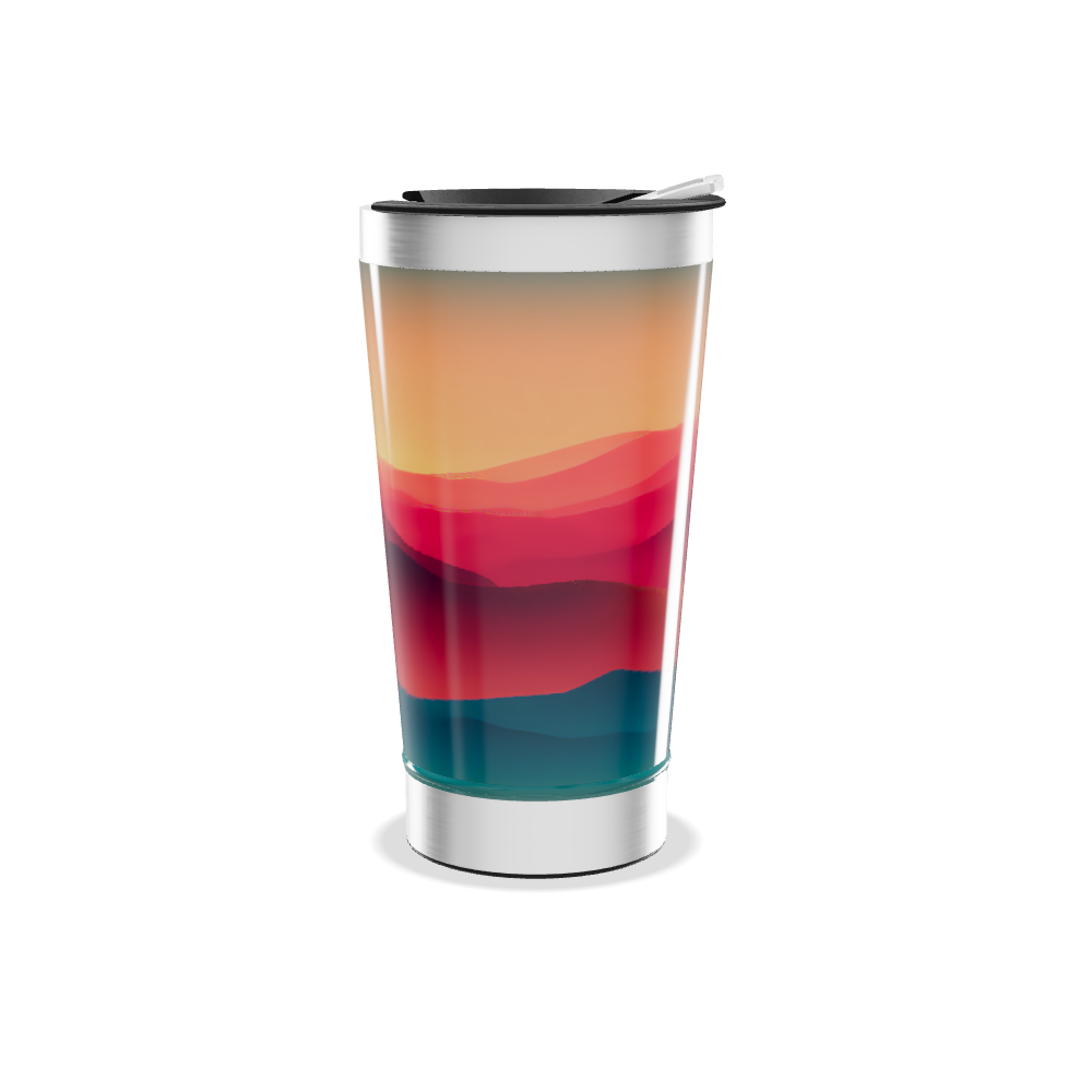 Copo Térmico - Paisagem Colorida Aço Inox
