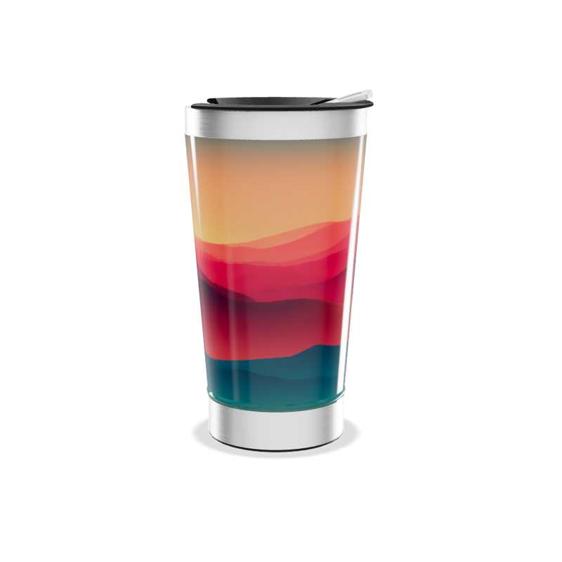 Copo Térmico - Paisagem Colorida Aço Inox