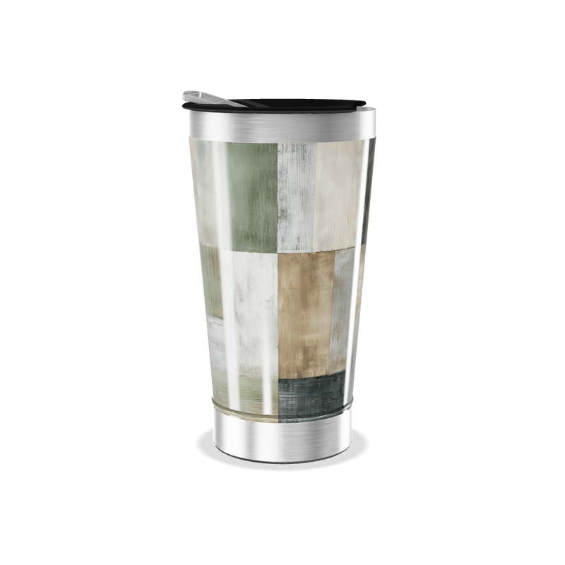 Copo Térmico - Estampa Madeira Colorida