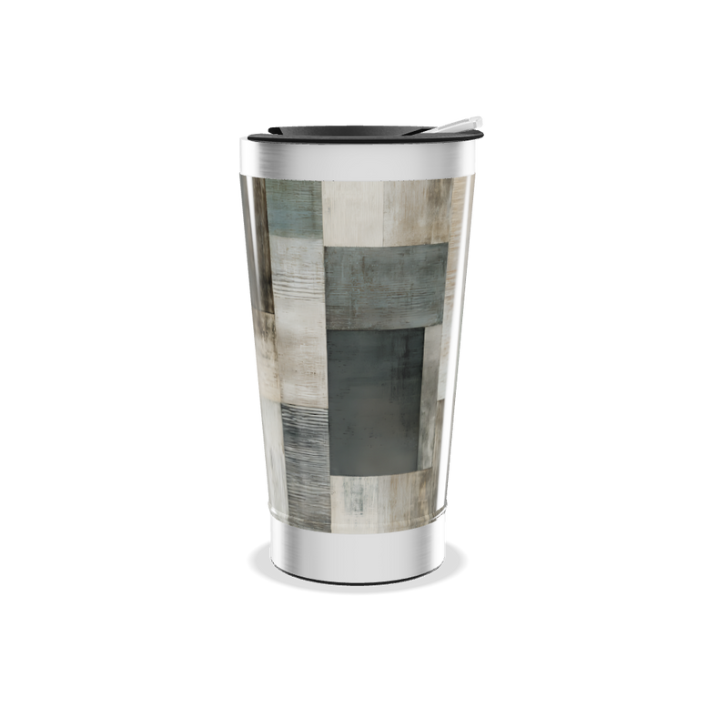 Copo Térmico - Estampa Madeira Colorida