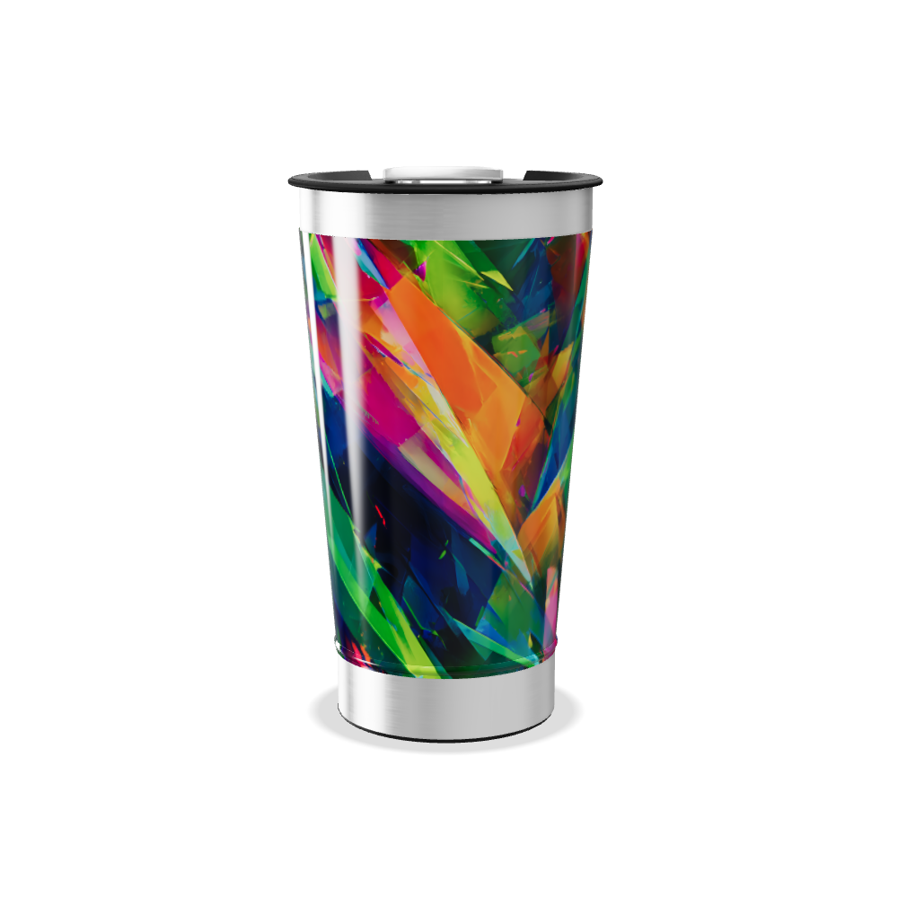 Copo Térmico - Estampa Geométrica Colorida