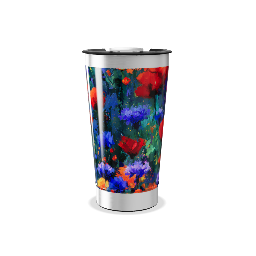 Copo Térmico - Estampa Floral Colorida