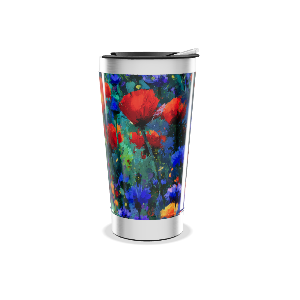 Copo Térmico - Estampa Floral Colorida