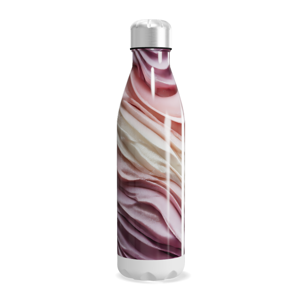 Garrafa Inox Estampada - Tons Rosa e Bege
