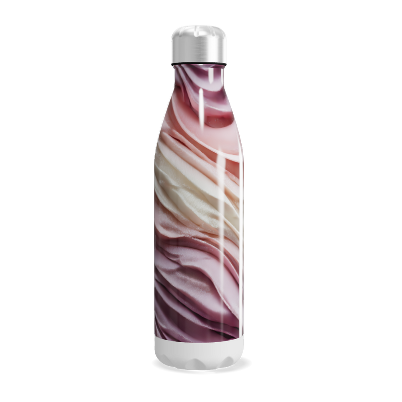 Garrafa Inox Estampada - Tons Rosa e Bege