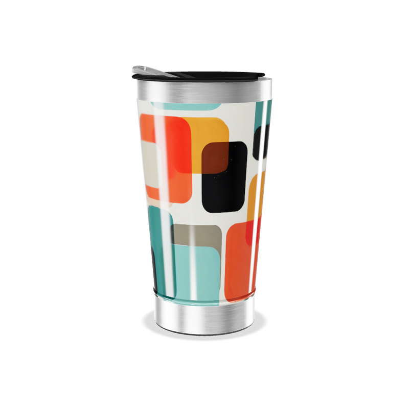 Copo Térmico - Estampa Geométrica Colorida