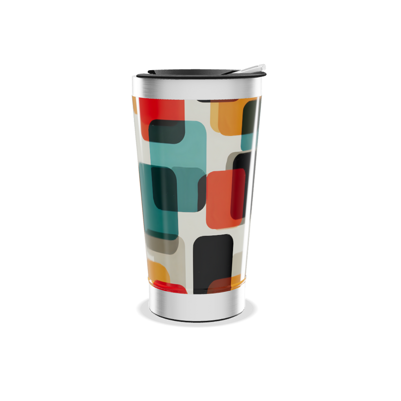 Copo Térmico - Estampa Geométrica Colorida
