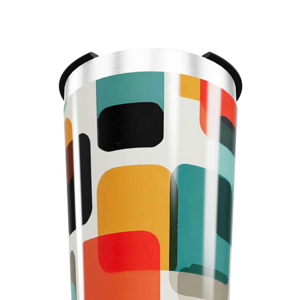 Copo Térmico - Estampa Geométrica Colorida