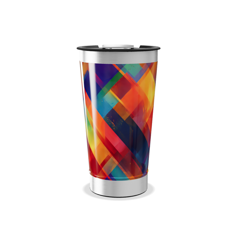 Copo Térmico - Colorido com Geometria