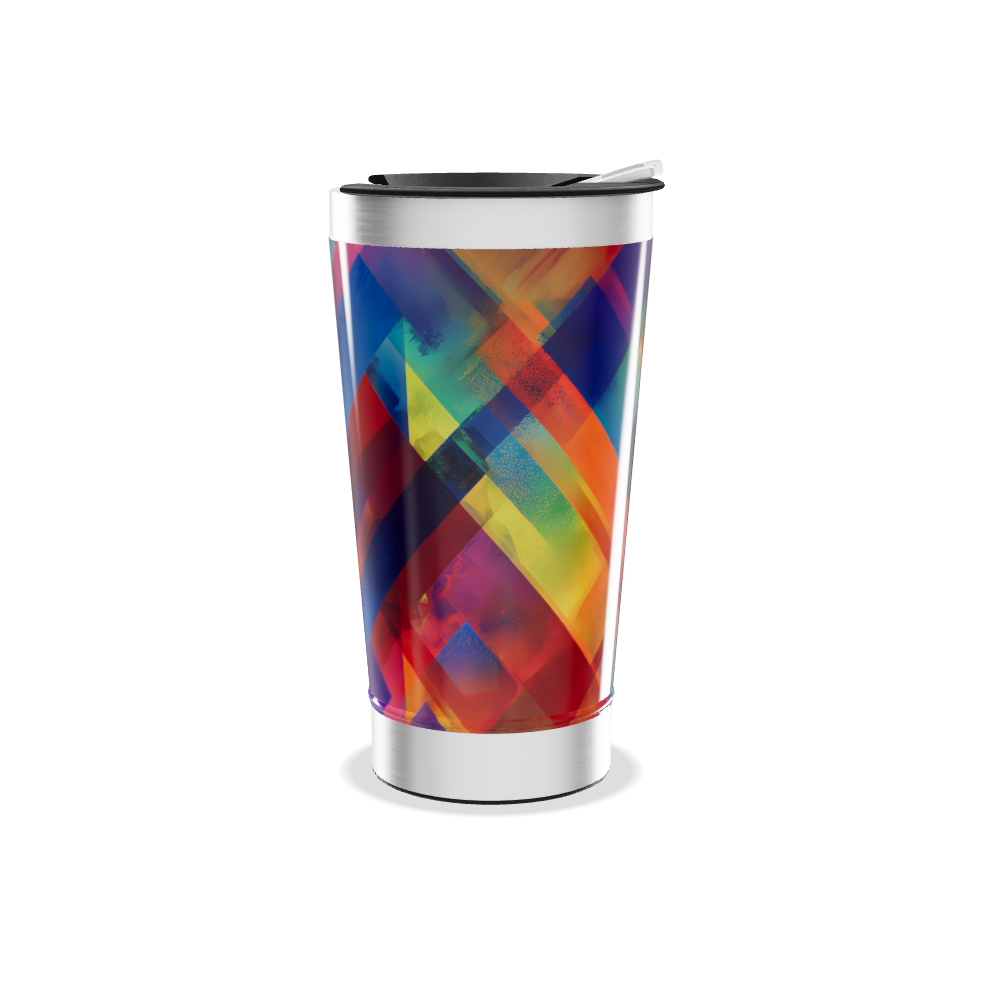 Copo Térmico - Colorido com Geometria
