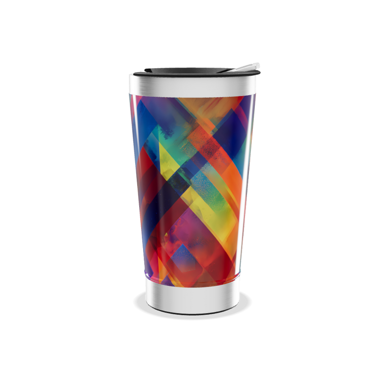 Copo Térmico - Colorido com Geometria