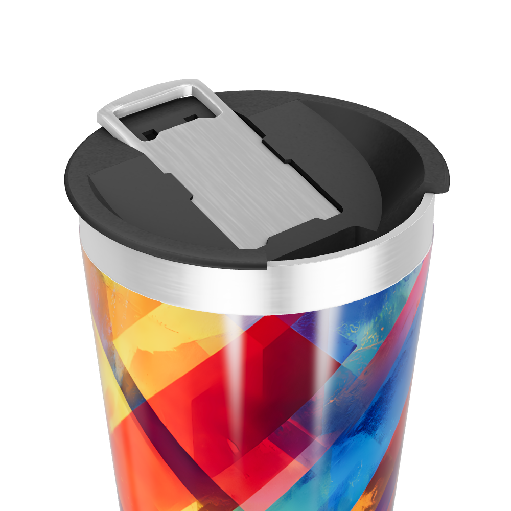 Copo Térmico - Colorido com Geometria