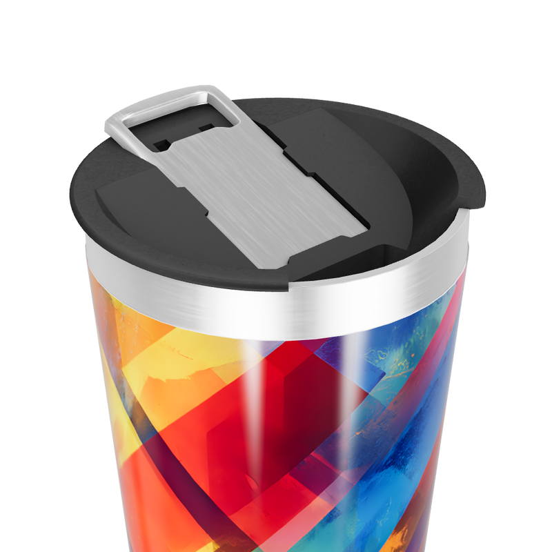 Copo Térmico - Colorido com Geometria