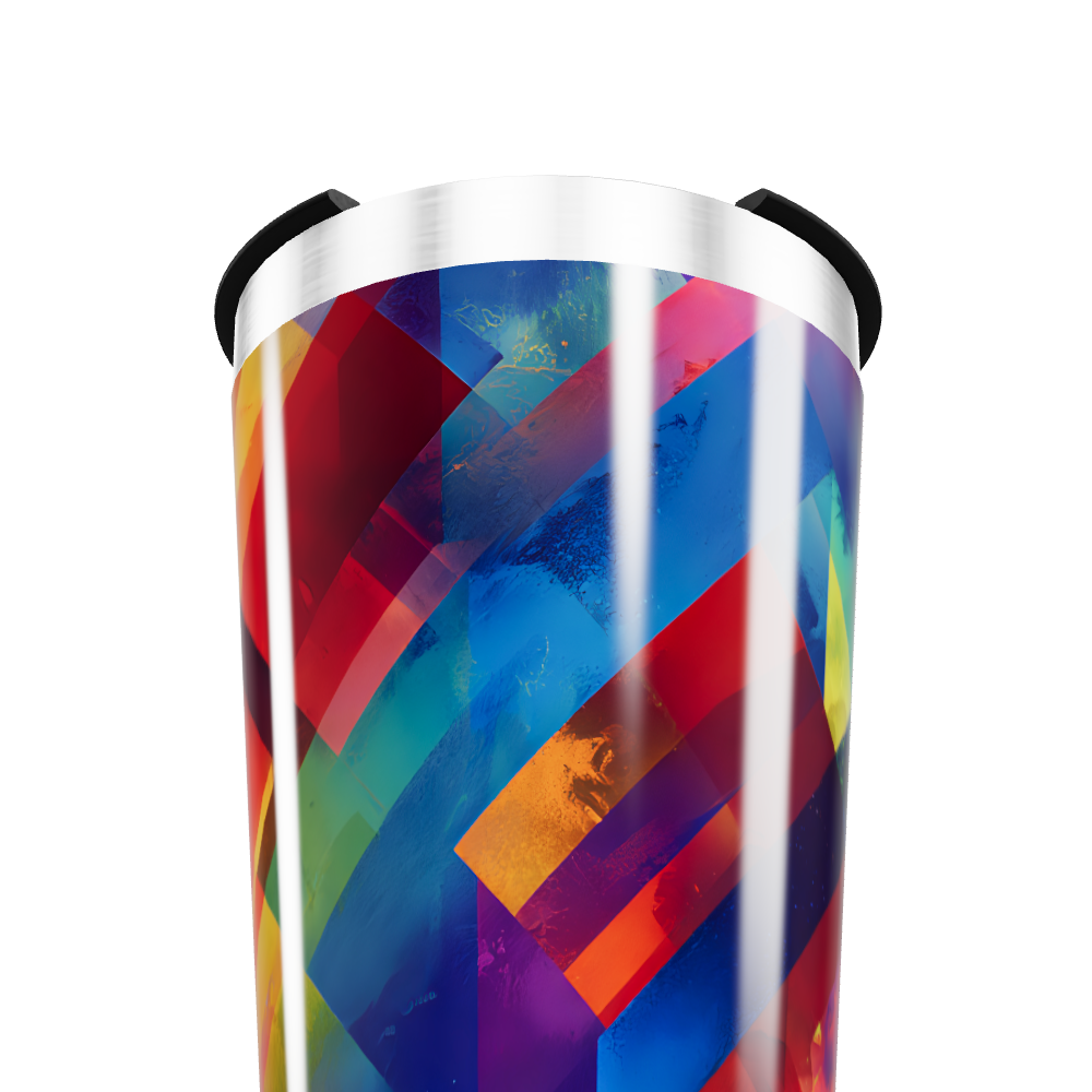 Copo Térmico - Colorido com Geometria