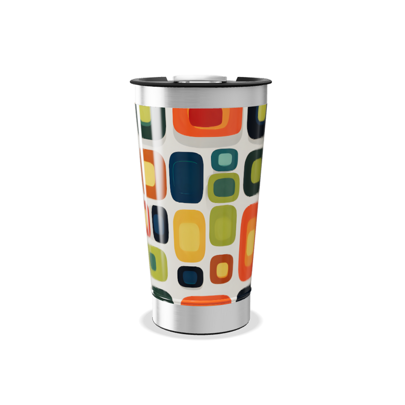 Copo Térmico - Estampa Geométrica Colorida