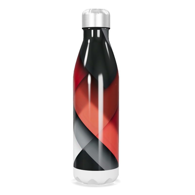 Garrafa Inox - Vermelha e Preta com Design Moderno