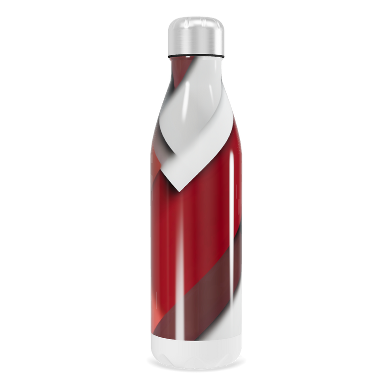 Garrafa Inox - Vermelha e Preta com Design Moderno