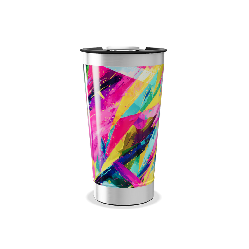 Copo Térmico - Estampa Colorida Abstrata