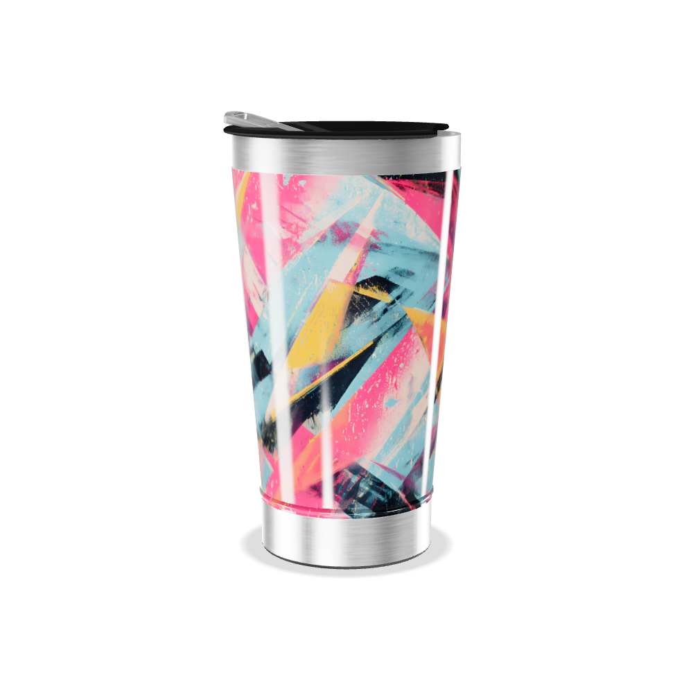 Copo Térmico - Estampa Colorida Abstrata