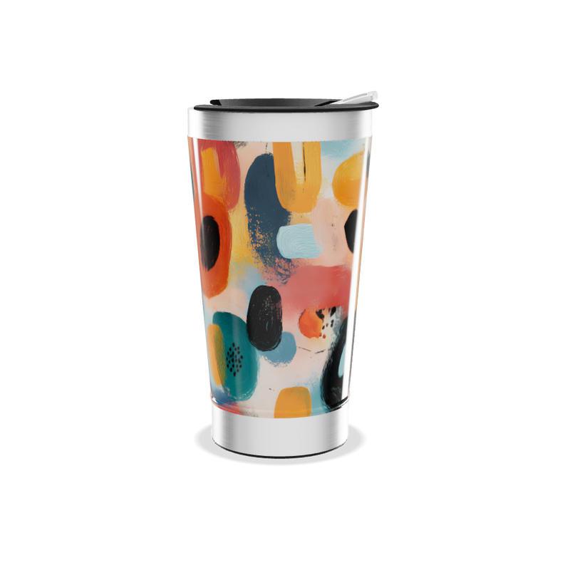 Copo Térmico - Estampa Abstrata Colorida