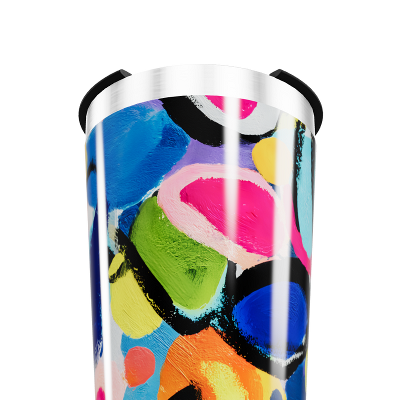 Copo Térmico - Estampa Colorida Abstrata