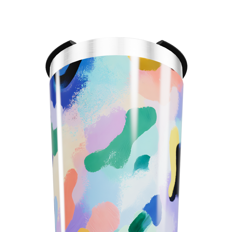 Copo Térmico - Estampa Abstrata Colorida