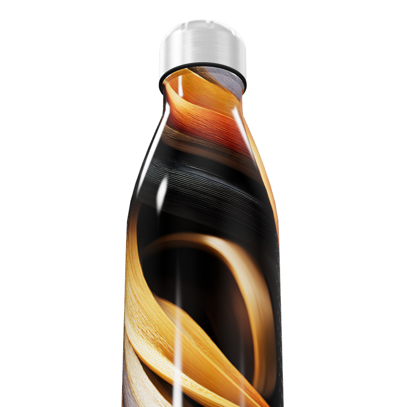 Garrafa Inox - Estampa Abstrata Colorida