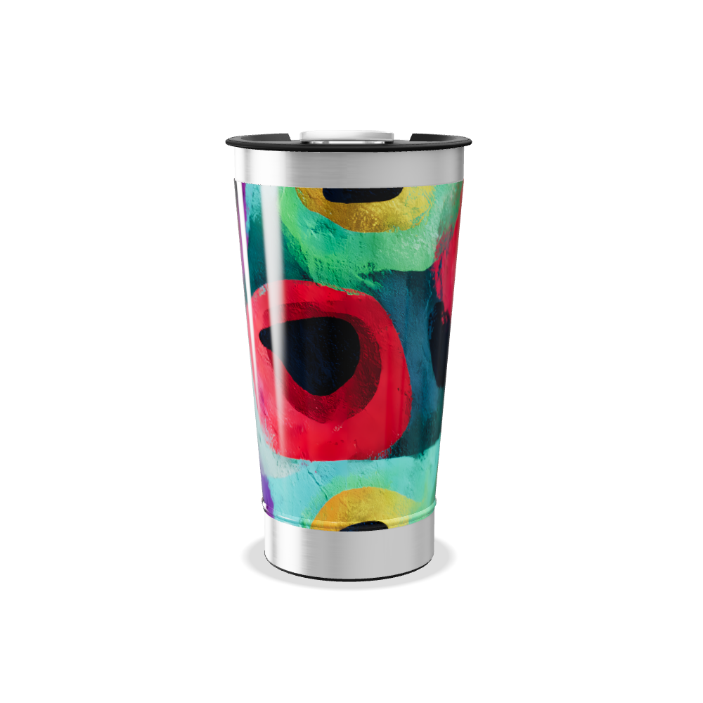 Copo Térmico - Arte Colorida Aço Inox