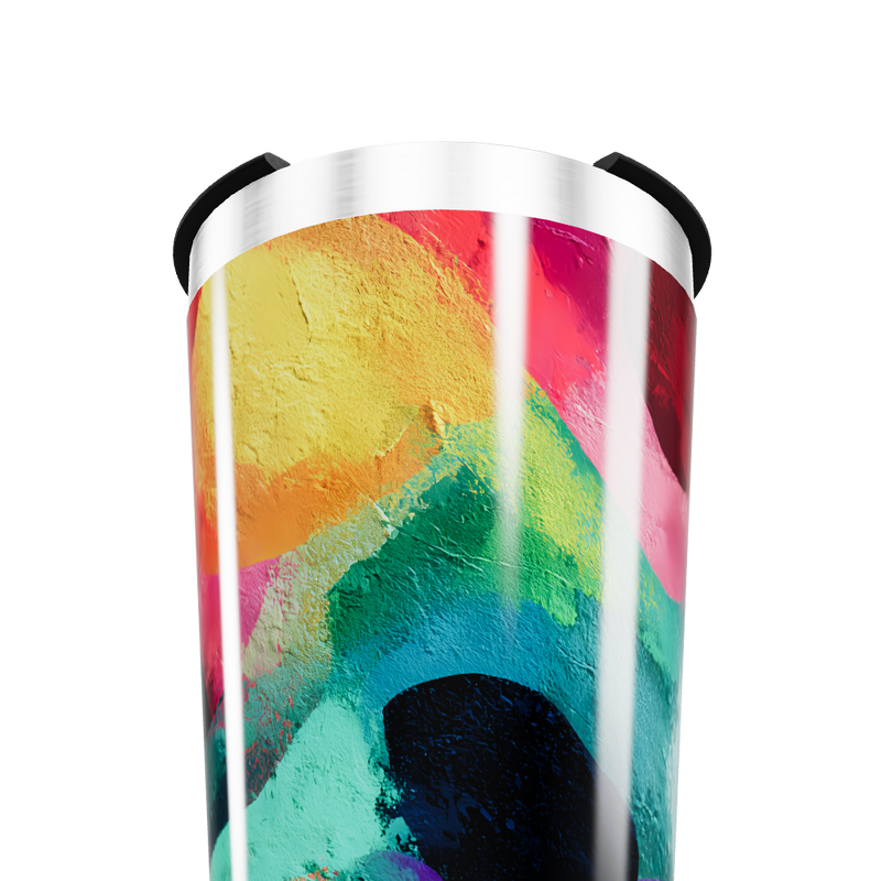 Copo Térmico - Arte Colorida Aço Inox