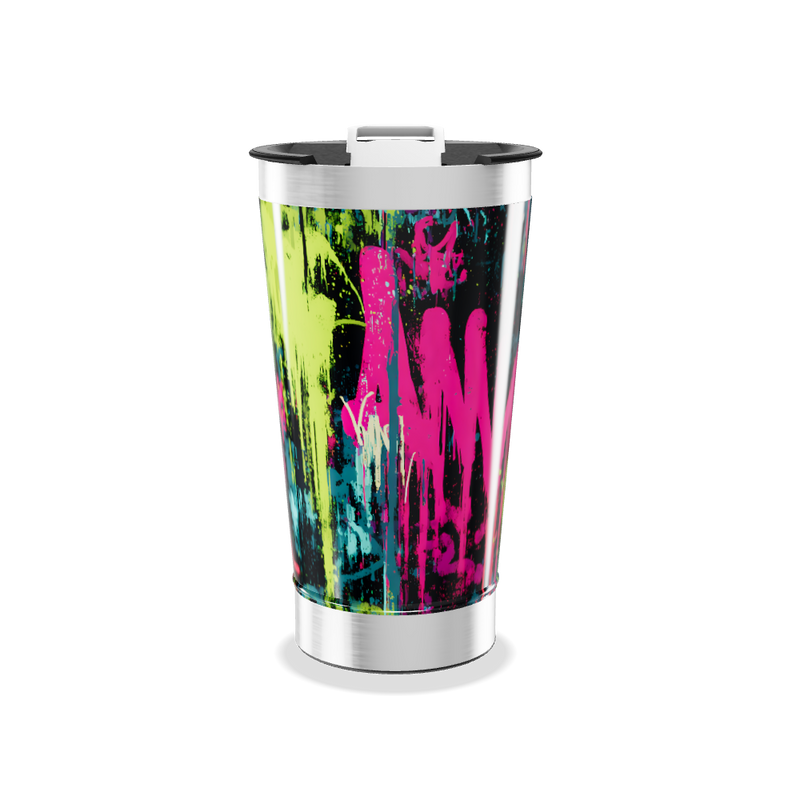 Copo Térmico - Estampa Grafite Colorido