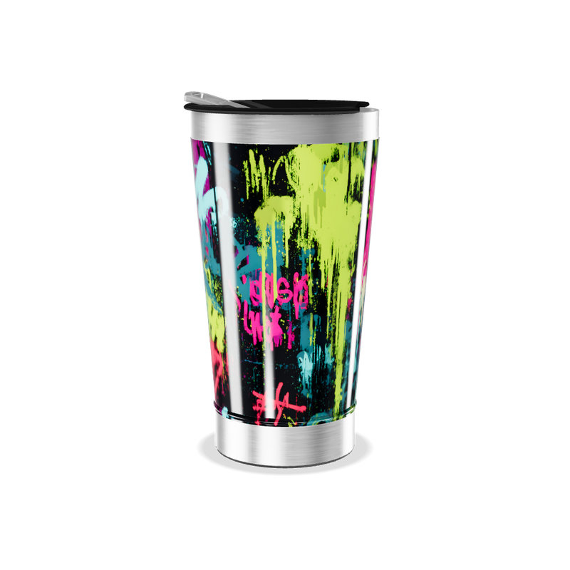Copo Térmico - Estampa Grafite Colorido