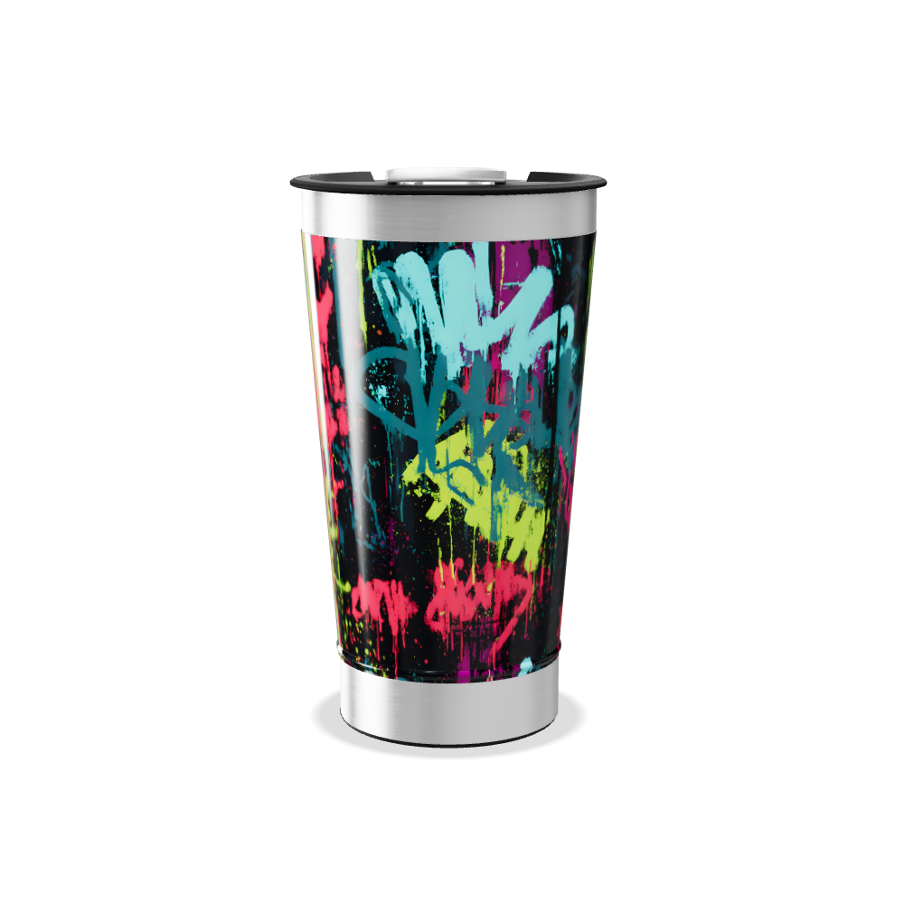Copo Térmico - Estampa Grafite Colorido