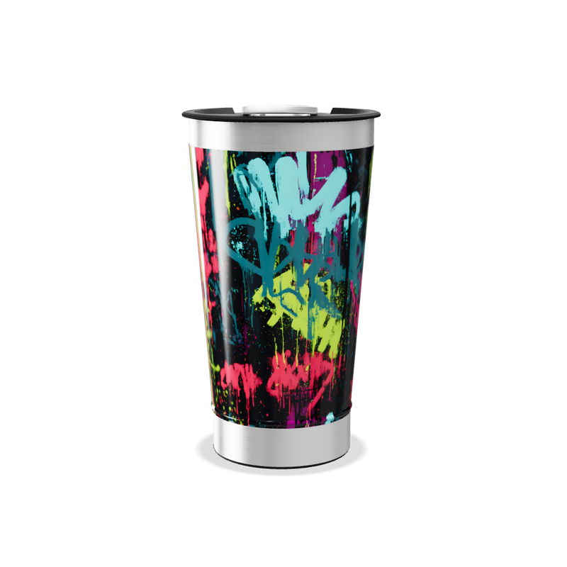 Copo Térmico - Estampa Grafite Colorido