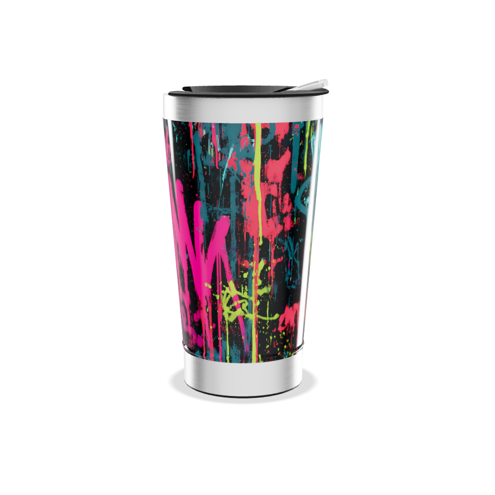 Copo Térmico - Estampa Grafite Colorido